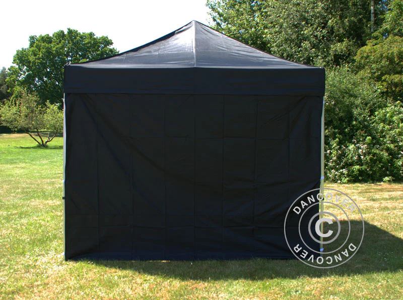 Seitenwand-Set für das Faltzelt FleXtents 2x2m, Schwarz – Image 5