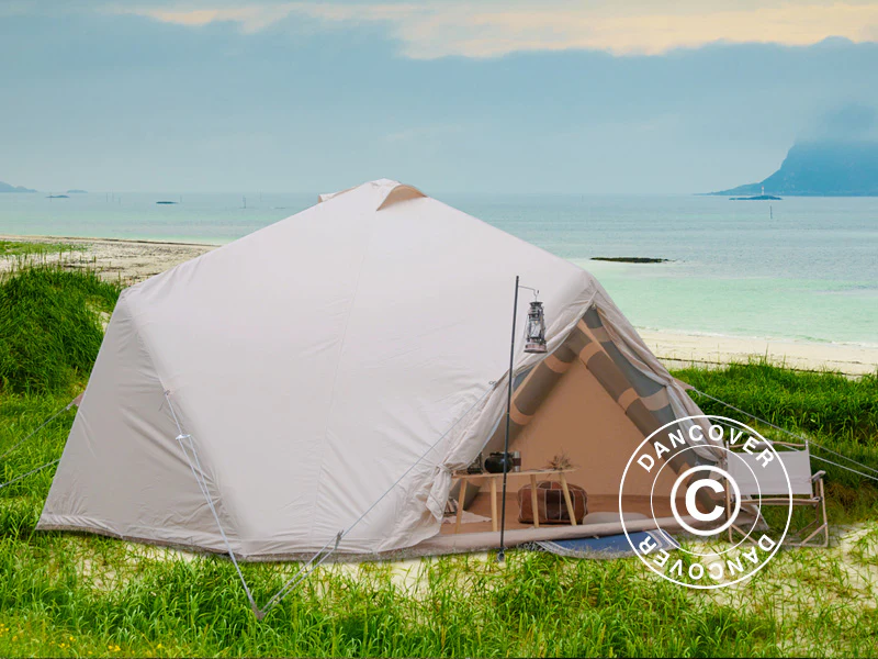 Aufblasbares Glampingzelt, TentZing®, 4x4m, 5 Personen, Sand – Image 5