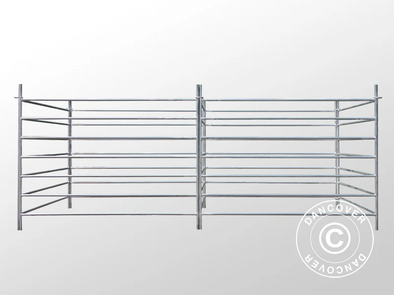 Tiergehege, 1,5x1,22m, 8 Stk., Silber – Image 3