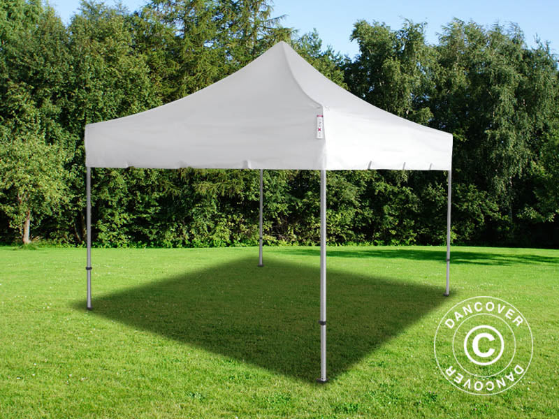 Faltzelt FleXtents PRO "Peaked" 3x3m Weiß, mit 4 Seitenwänden – Image 9