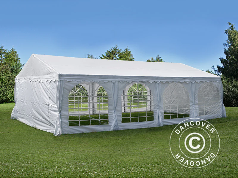 Partyzelt UNICO 5x8m, Weiß – Image 4