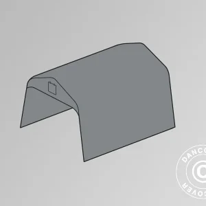 Dachplane für Lagerzelt PRO 2,4x3,6m PE, grau