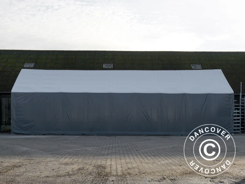 Zelthalle Titanium 8x18x3x5m, Weiß/Grau – Image 6